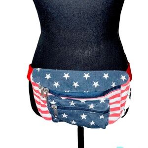 USA American Flag fanny pack